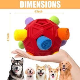Dog Snuffle Ball-Interactive Puzzle Dog Toys Encourage Natural Foraging Skills Slow Feeder for Training and Stress Relief