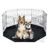 VEVOR Dog Playpen, 8 Pcs 30"H x 24"W Panels Foldable Metal Pet Exercise Pen, Dog Fence Indoor and Outdoor Pen with Door, 600D Oxford Fabric Bottom Pad