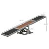 Wooden Dog Agility Seesaw for Dog Training Exercise, 71" L x 12" W x 12" H, Gray