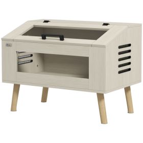 30 Gallon Reptile Tank, Top Opening Reptile Enclosure with Glass Windows for Snakes, Lizards Horned Frogs & Chameleons (Option: Oak-930x605x160 mm)