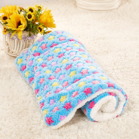 Cute Cat Blankets Dog Pet Mat (Option: Blue starry sky-50x40)