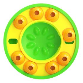 1Pc Dog Puzzle Feeder, Slow Feeding Bowl, Interactive Toy Dog, Treat Dispensing Toy For IQ Training Mental Enrichment (Option: Green)