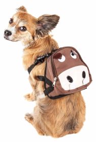 Pet Life 'Mooltese' Large-Pocketed Compartmental Dog Harness Backpack (Size: Medium)
