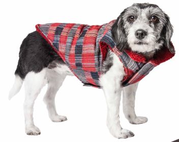 Pet Life 'Scotty' Tartan Classical Plaided Insulated Dog Coat Jacket (Size: X-Large)