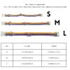 Adjustable High - quality Reflective print leash set  Durable Waterproof No - tangle Night walks Morning jogs Camping adventures Beach outings